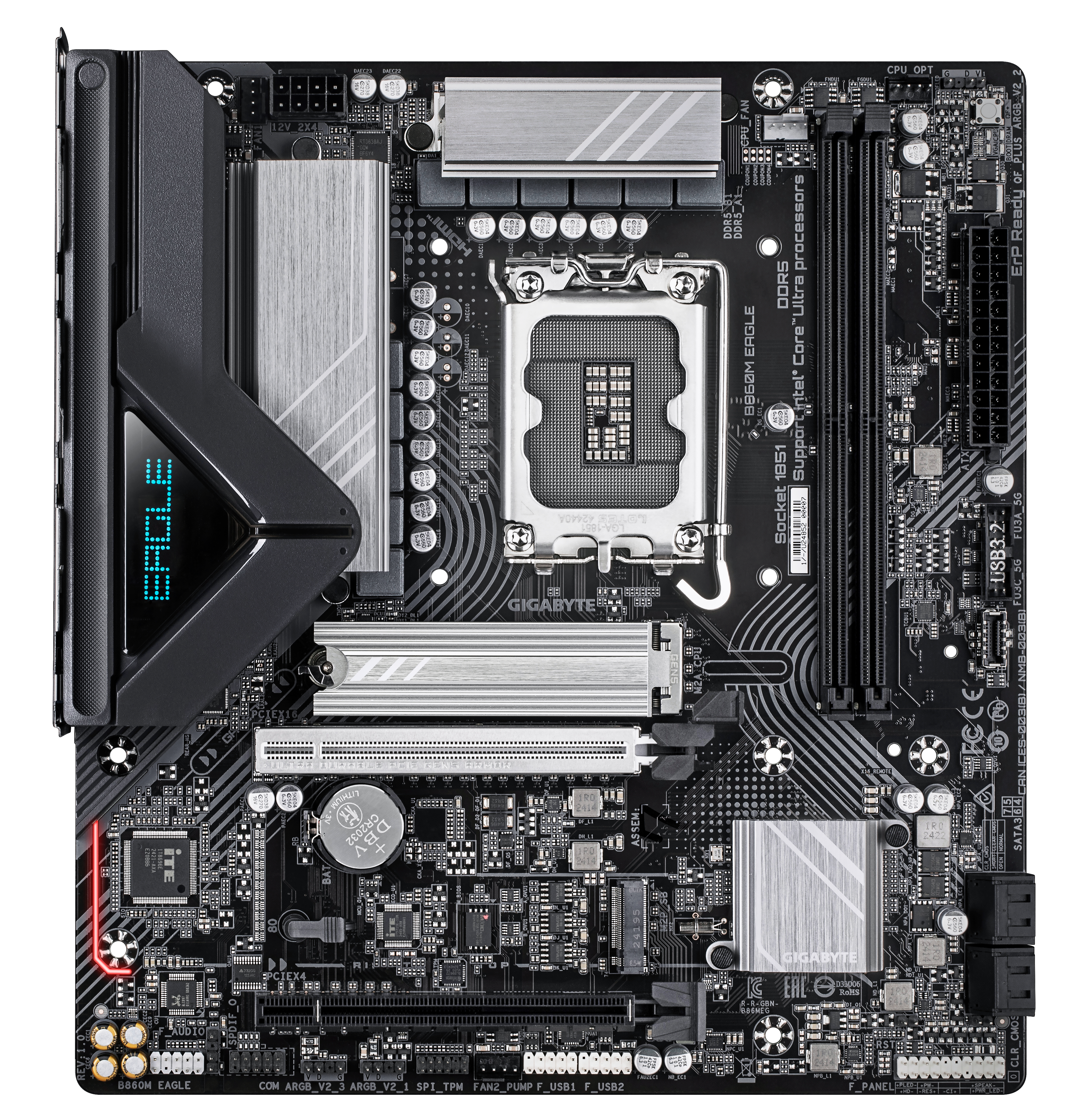 Bekijk afbeelding 2 van Gigabyte 1851 B860M EAGLE - DDR5/M.2/DP/HDMI/µATX